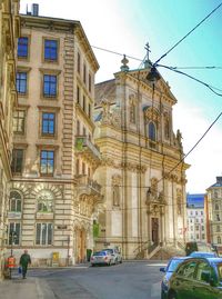 City street with buildings in background