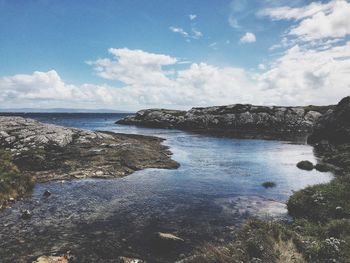 Scenic view of sea against sky