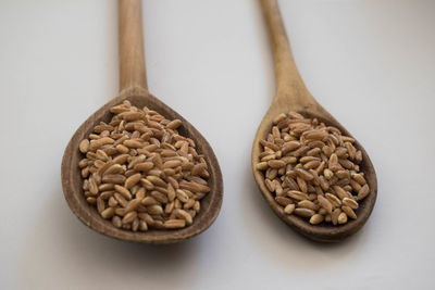 Close-up of candies against white background