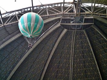 Low angle view of balloons hanging from ceiling