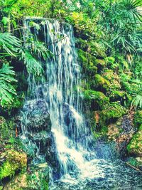 River flowing through rocks