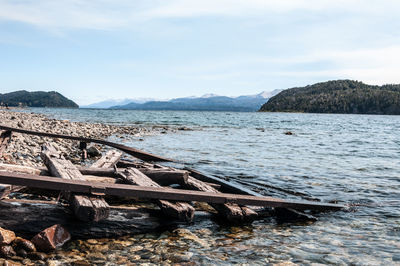 Scenic view of sea against sky