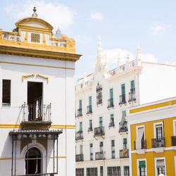 Low angle view of building against sky