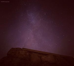 Low angle view of star field at night