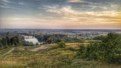 High angle view of landscape