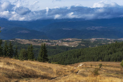 Scenic view of landscape against sky