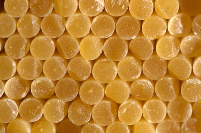 Close-up of sweet food over white background