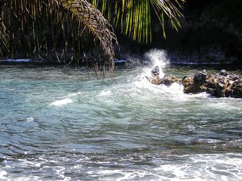 Water splashing in water