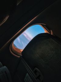 Close-up of car windshield