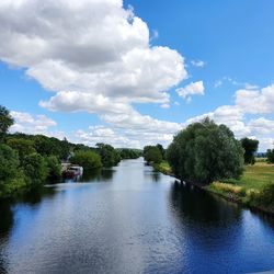 Scenic view of river against sky