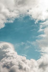 Low angle view of clouds in sky