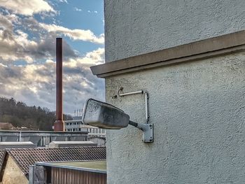 Low angle view of building against sky