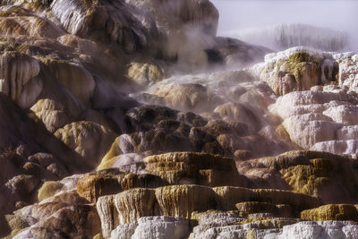 Aerial view of waterfall