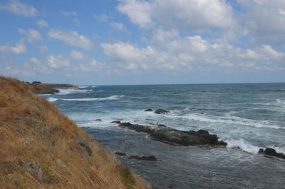 Scenic view of sea against sky