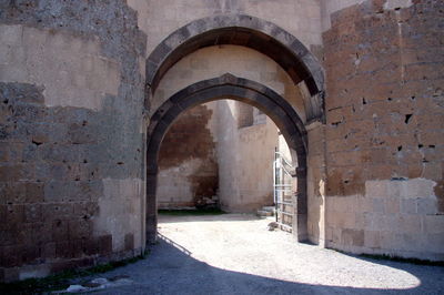 Close-up of old ruin building