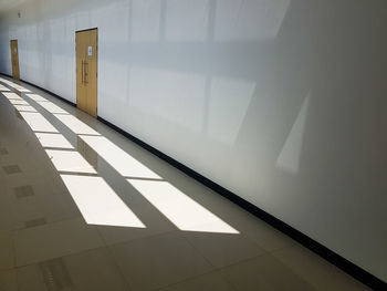 Empty corridor of building