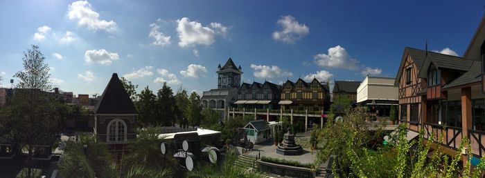 Buildings against the sky