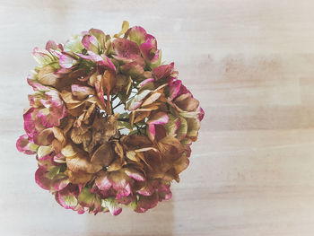 Flowers in vase on table