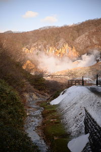 Scenic view of river against sky