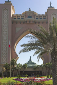 View of temple building against sky