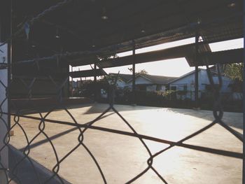 Group of people on fence