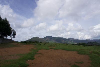 Scenic view of landscape against sky