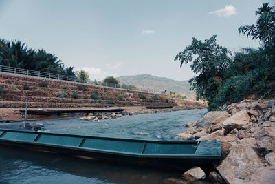 Scenic view of river against sky