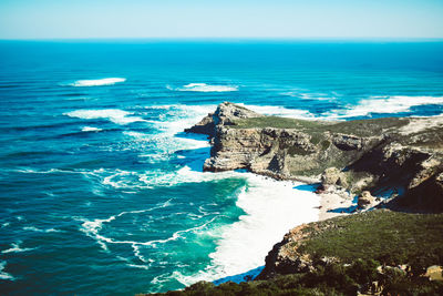 Panoramic view of sea against sky