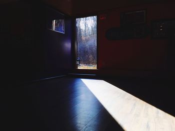 Empty benches in the dark