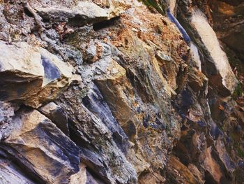 Close-up of rock formation