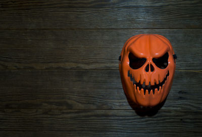 Close-up of pumpkin on table