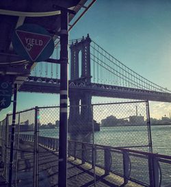 View of bridge against sky