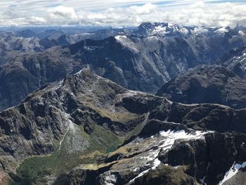 Aerial view of landscape against sky