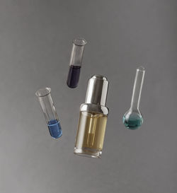Cosmetic spa medical skin care, bottle for serum, micellar toner and emulsion levitation