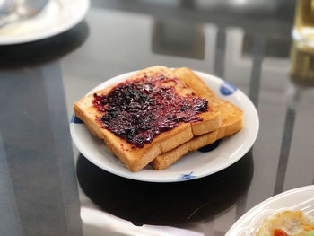 Close-up of food in plate