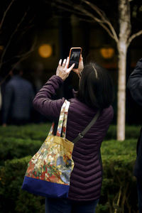 Woman using mobile phone