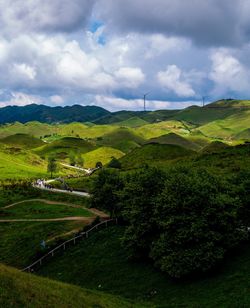 Scenic view of landscape against sky