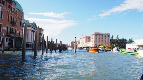 View of venice city from grand canal