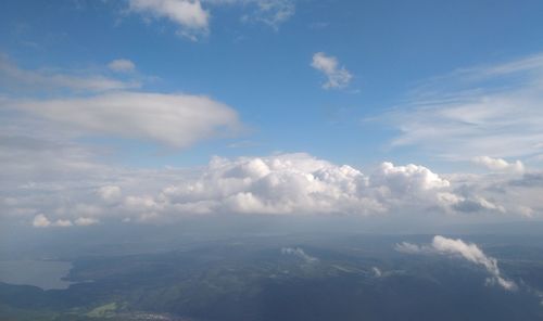 Low angle view of clouds in sky