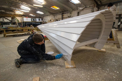 Man looking at camera