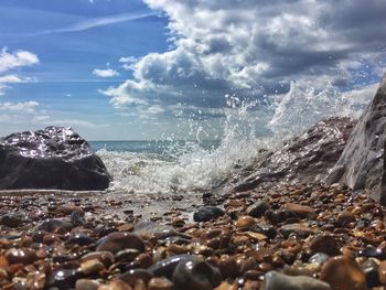 Scenic view of sea against sky