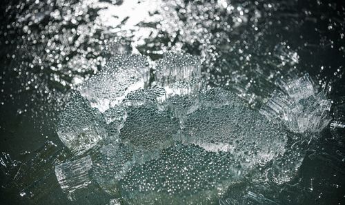 Full frame shot of water splashing on sea