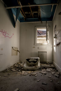 Interior of abandoned home