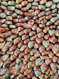 Full frame shot of bread for sale at market