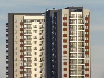 Low angle view of buildings against sky