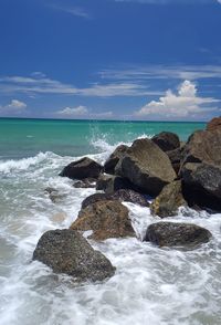 Scenic view of sea against sky