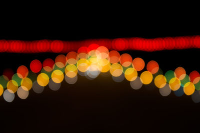 Colorful lights at night