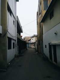 Narrow alley amidst buildings