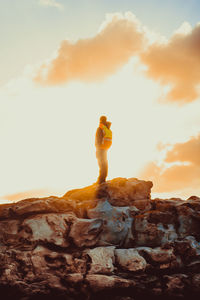 Statue against sky