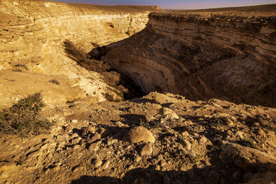 View of rock formations